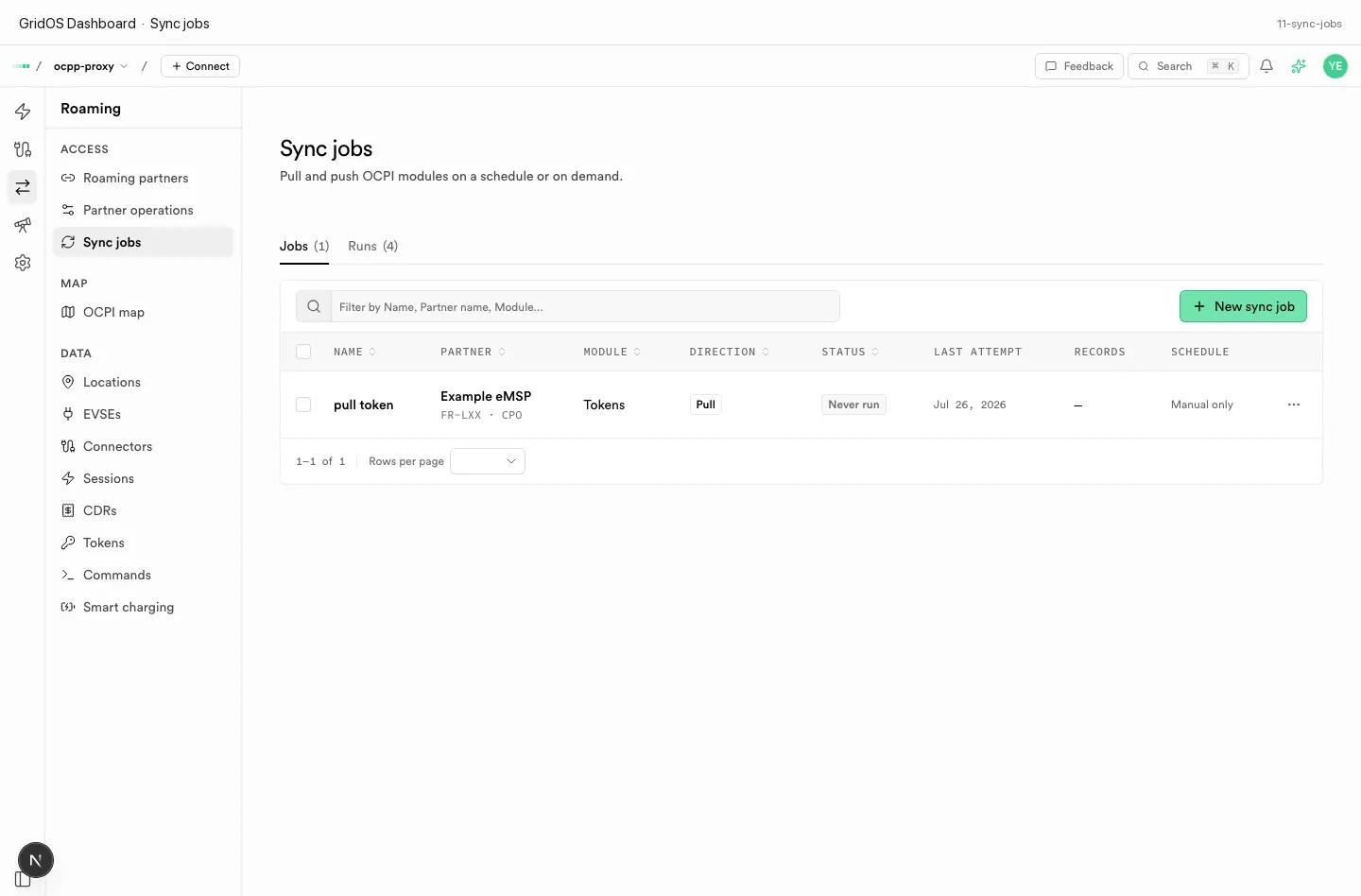 Sync jobs