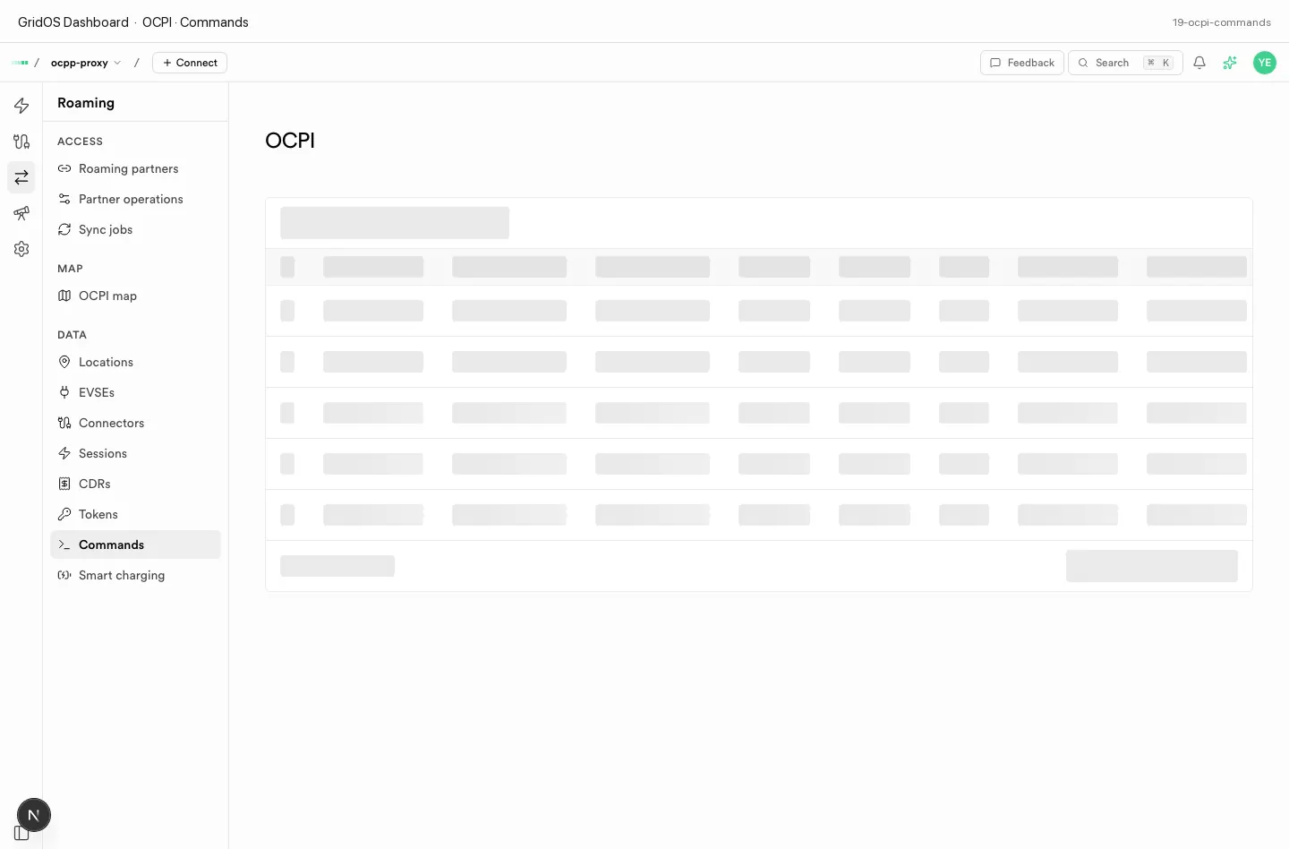 OCPI commands